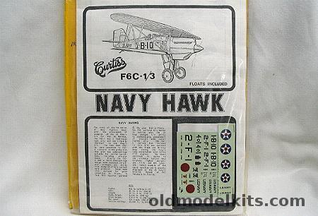 Esoteric 1/72 Curtiss F6C-1 / 3 Navy Hawk (P-6) Floats or Land Versions - Bagged, NAF-8 plastic model kit